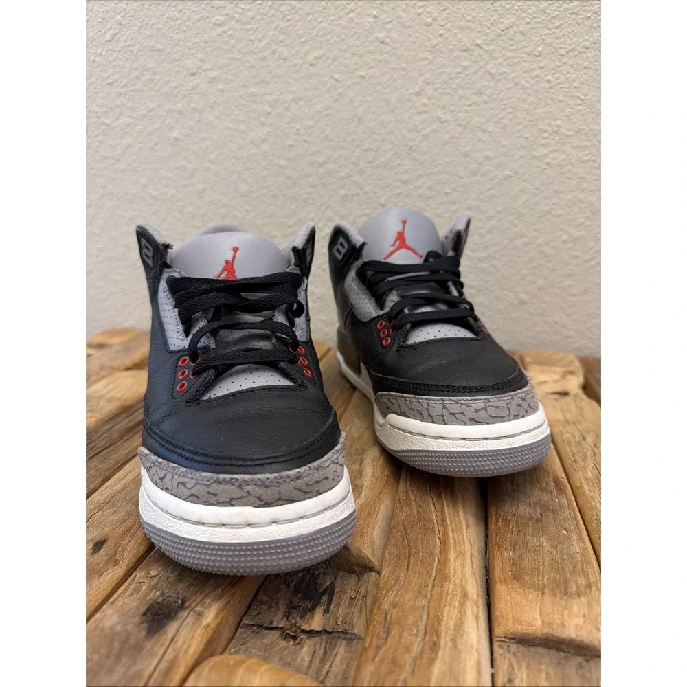 Nike Youth Air Jordan 3 Retro Black Cement DM0967-010 GS Shoes Sz 5Y